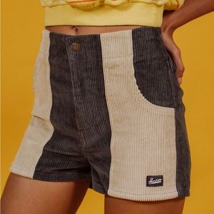 Hammies Two-Toned Gray/Sand Corduroy Shorts